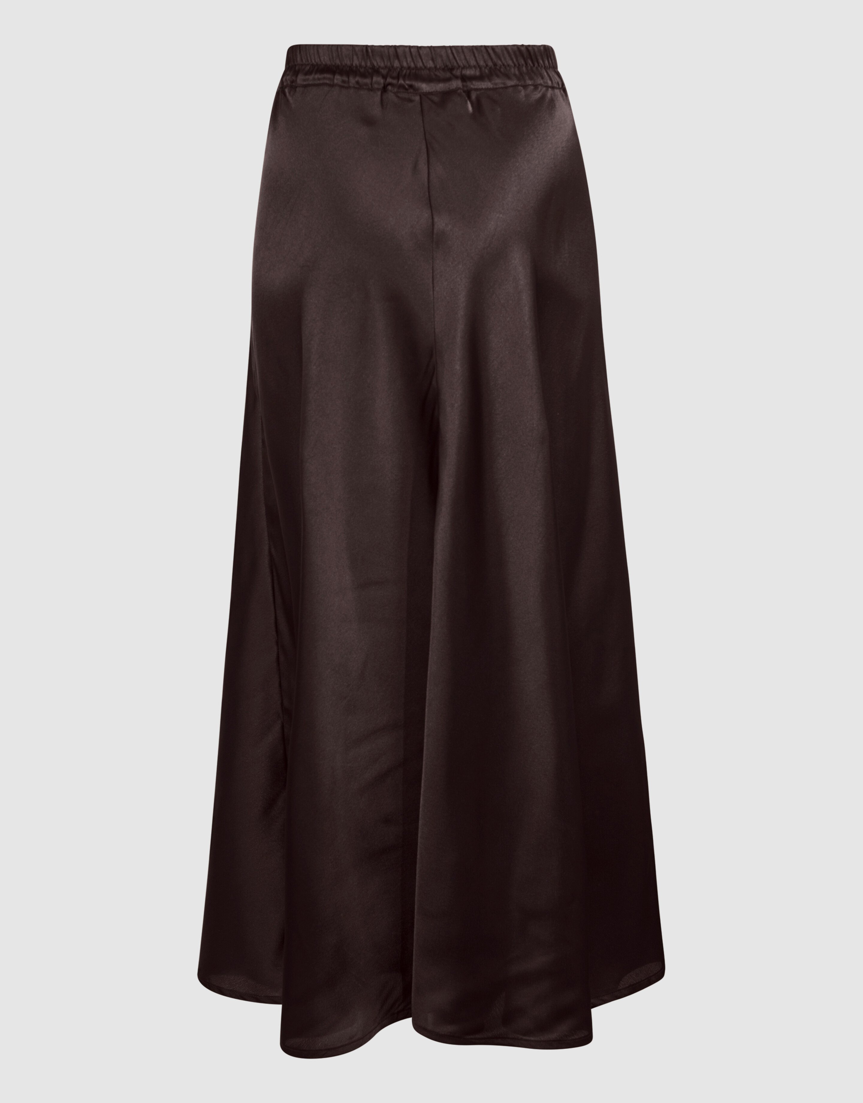 Satijnen Maxi Rok Donkerbruin SHOEBY WOMEN