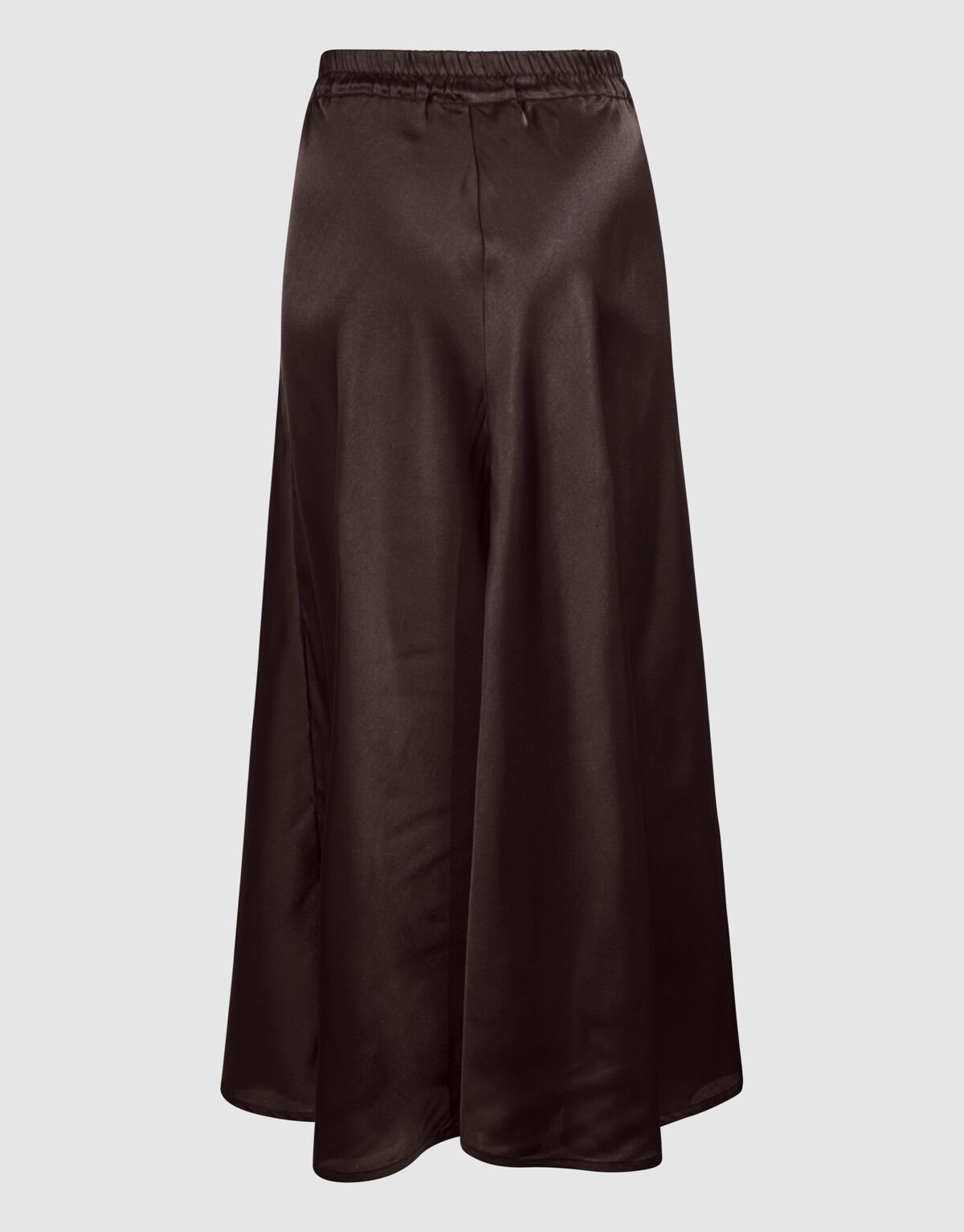 Satijnen Maxi Rok Donkerbruin SHOEBY WOMEN