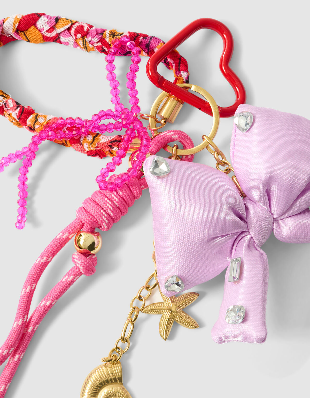 Strik Bag Charm Roze SHOEBY ACCESSOIRES