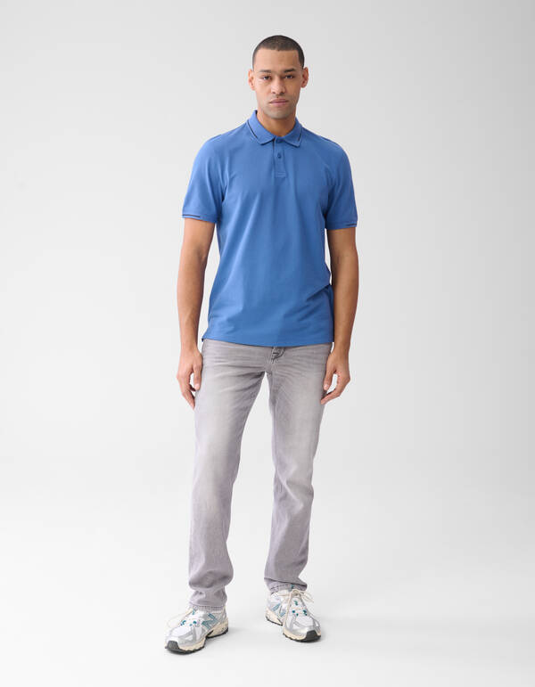Pique Polo Blauw SHOEBY MEN