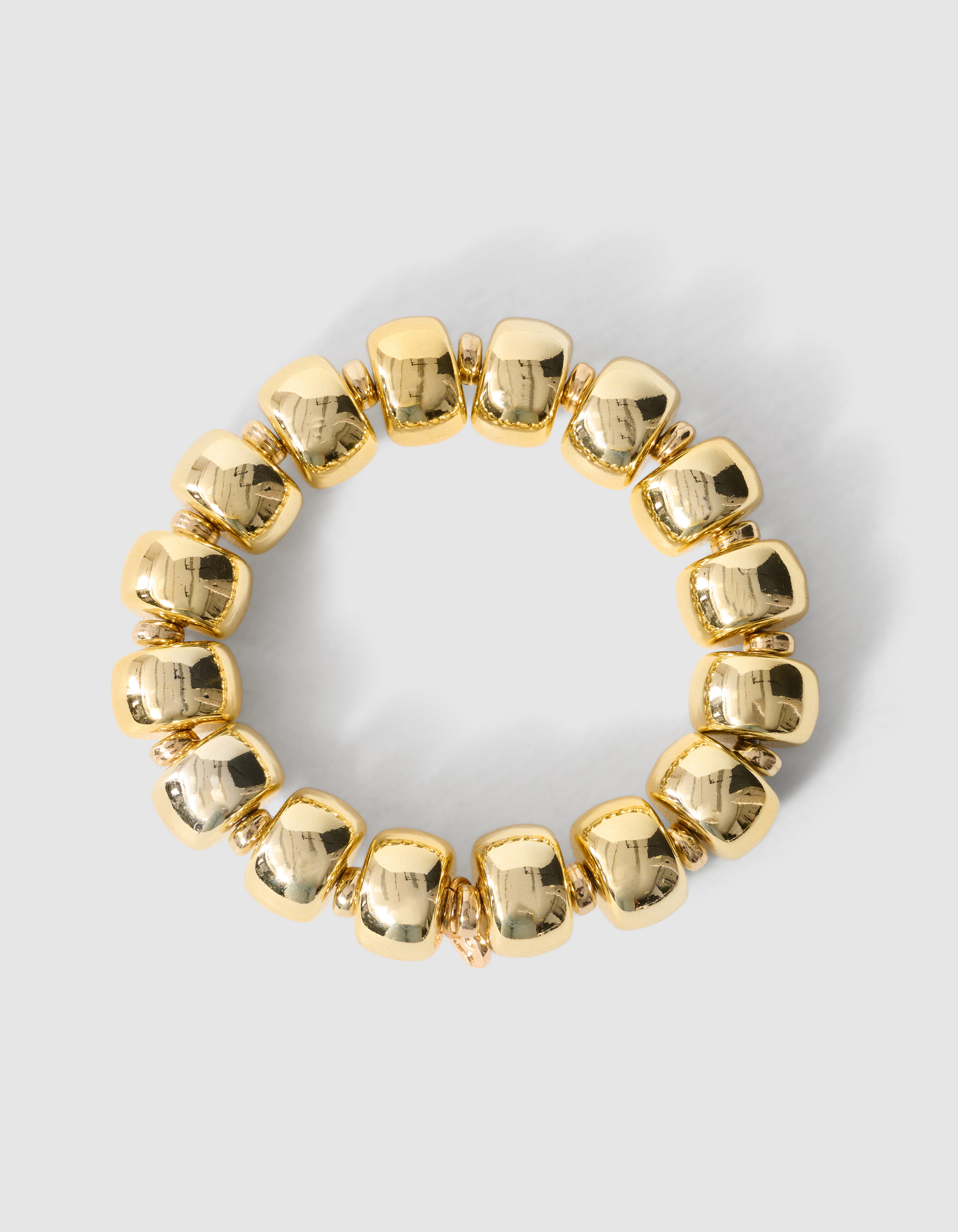Beaded Wheel Hart Armband Goud SHOEBY ACCESSOIRES
