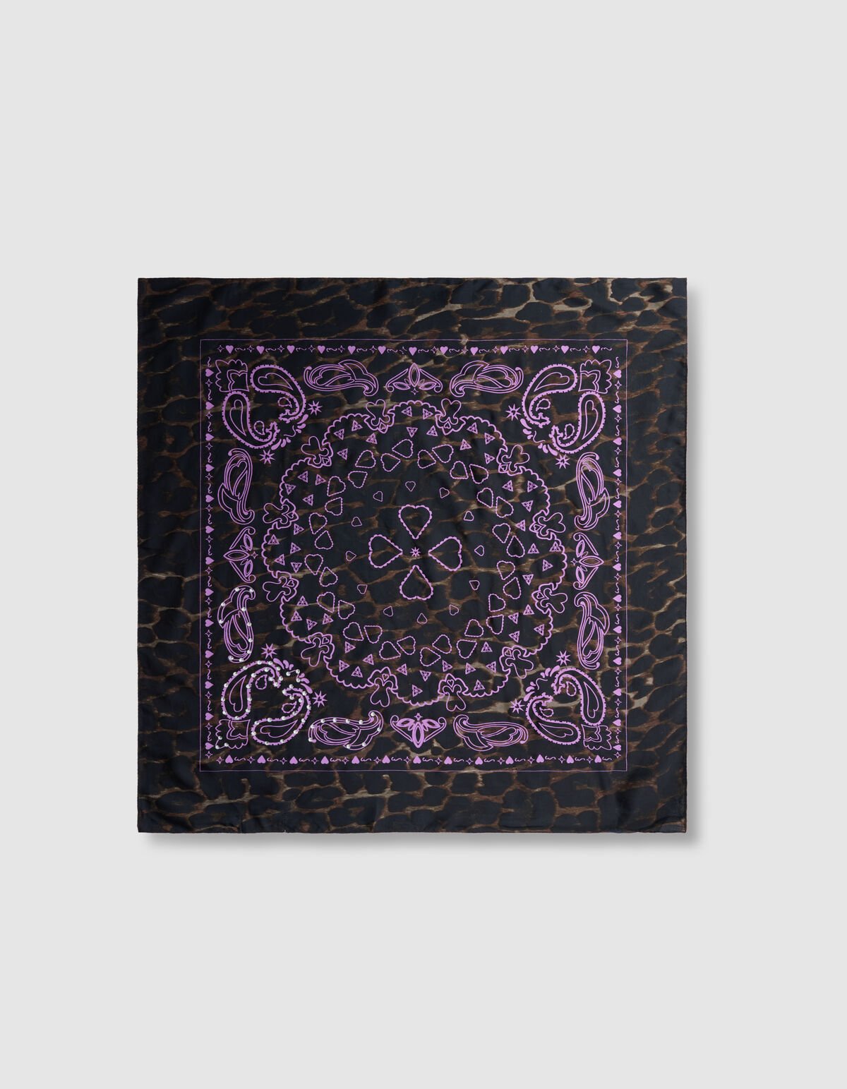 Strass Paisley Sjaal Donkerbruin SHOEBY ACCESSOIRES