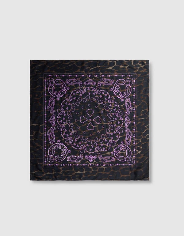 Strass Paisley Sjaal Donkerbruin SHOEBY ACCESSOIRES