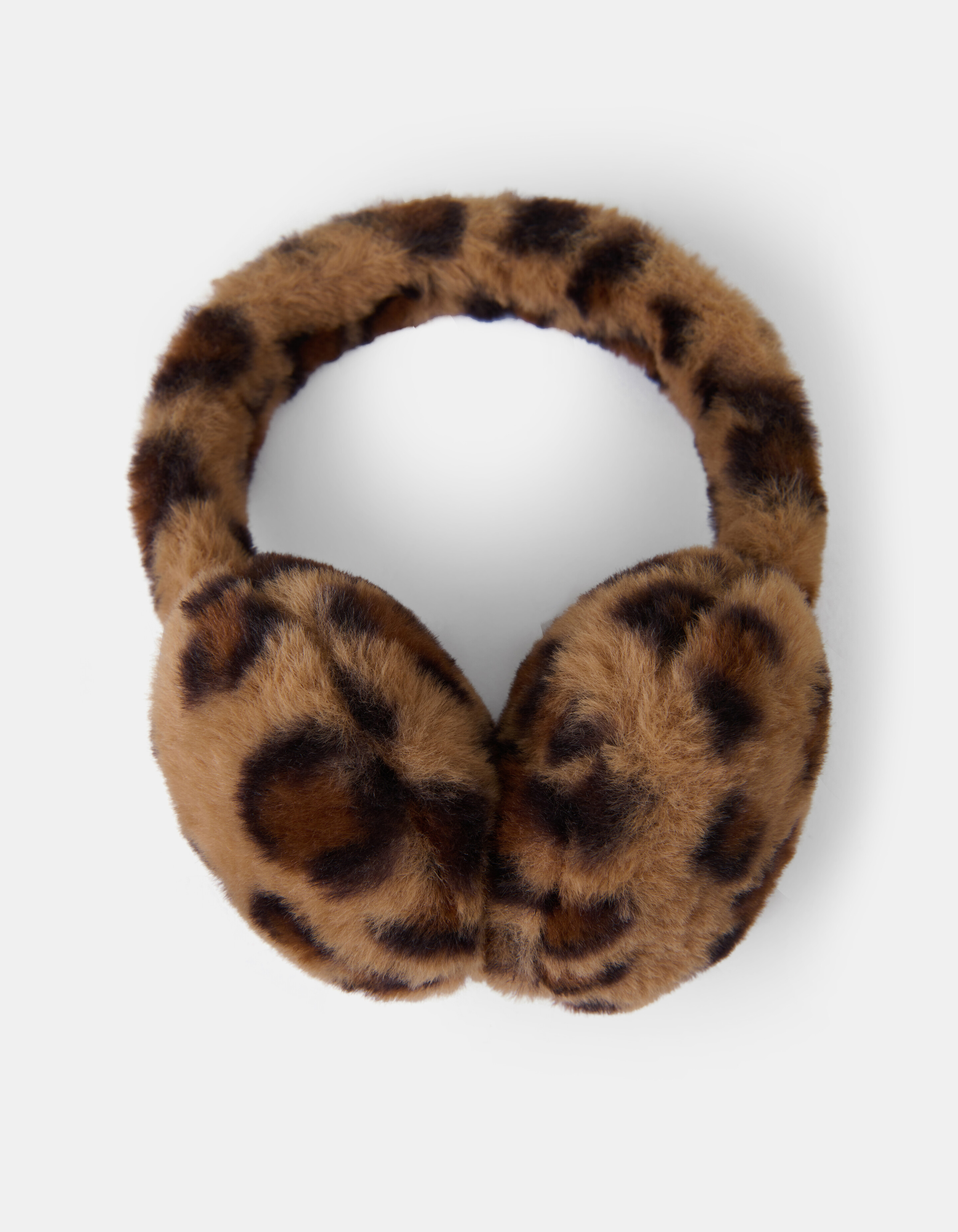 Leopard Fur Oorwarmers Bruin SHOEBY ACCESSOIRES