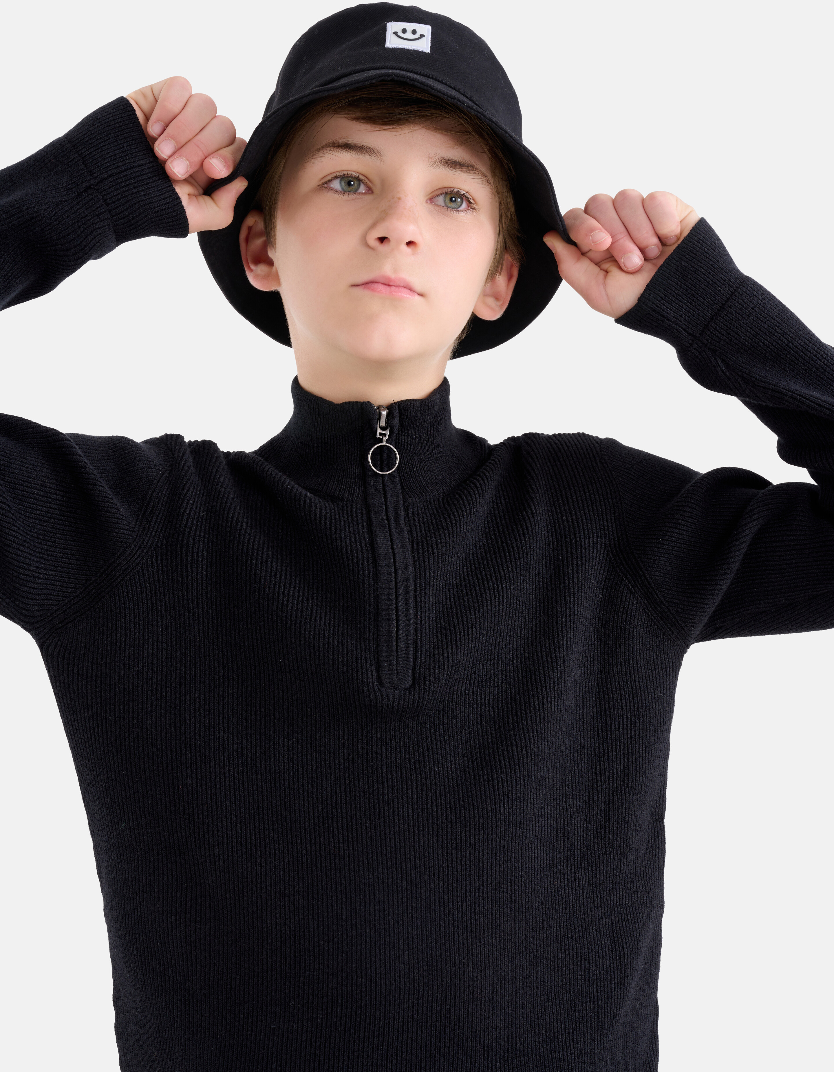 Zipper Trui Zwart SHOEBY BOYS