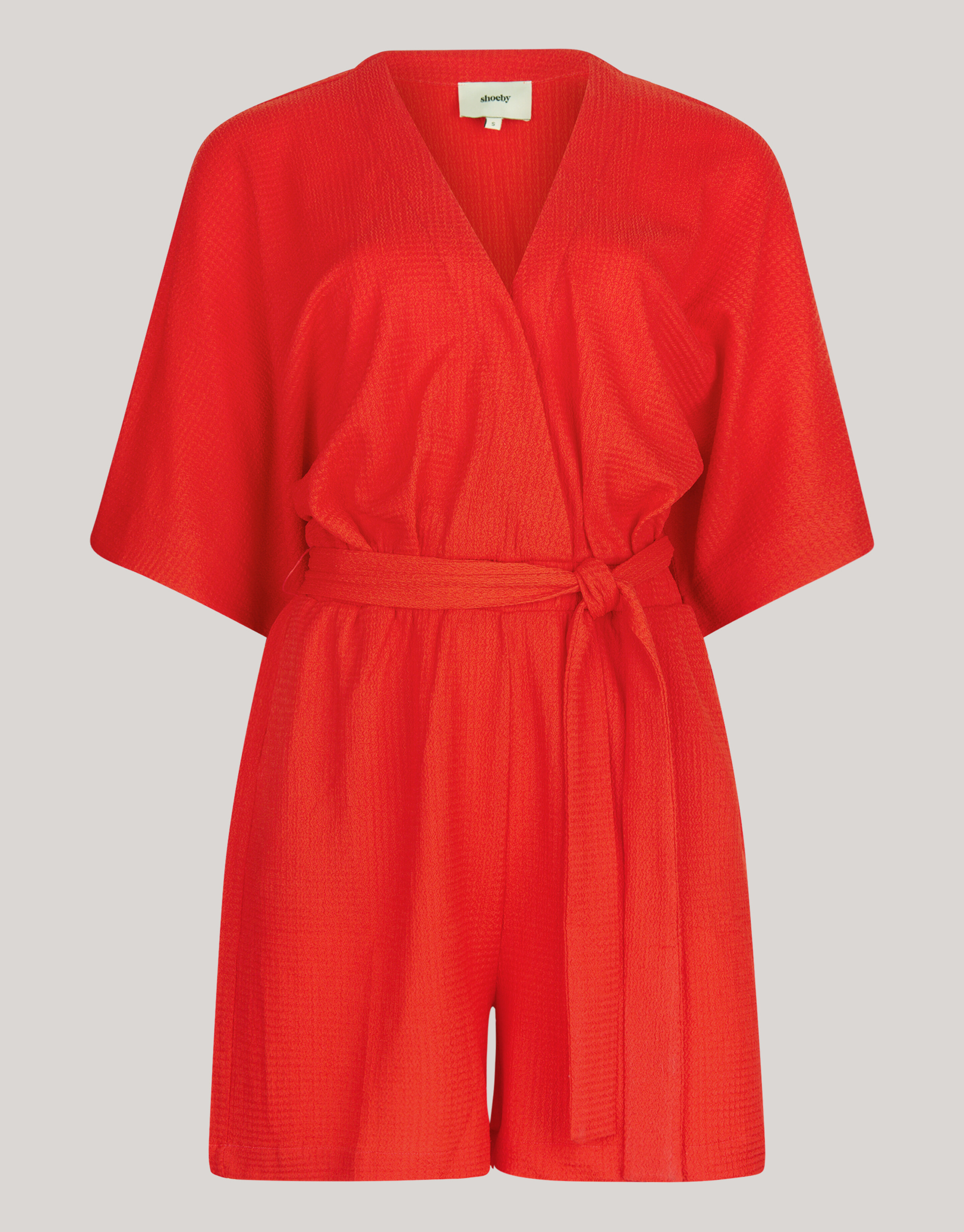 Crinkle Jumpsuit Rood SHOEBY WOMEN