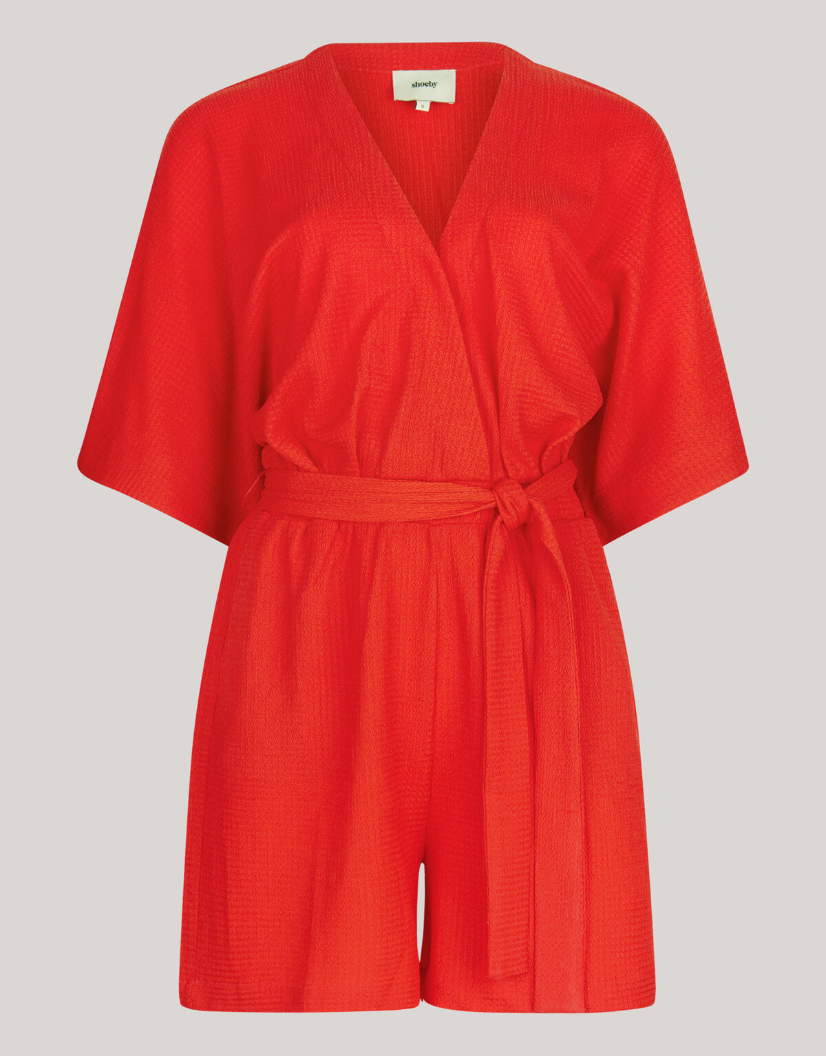 Crinkle Jumpsuit Rood SHOEBY WOMEN