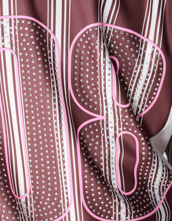 Strass Sporty T-shirt Bruin SHOEBY GIRLS