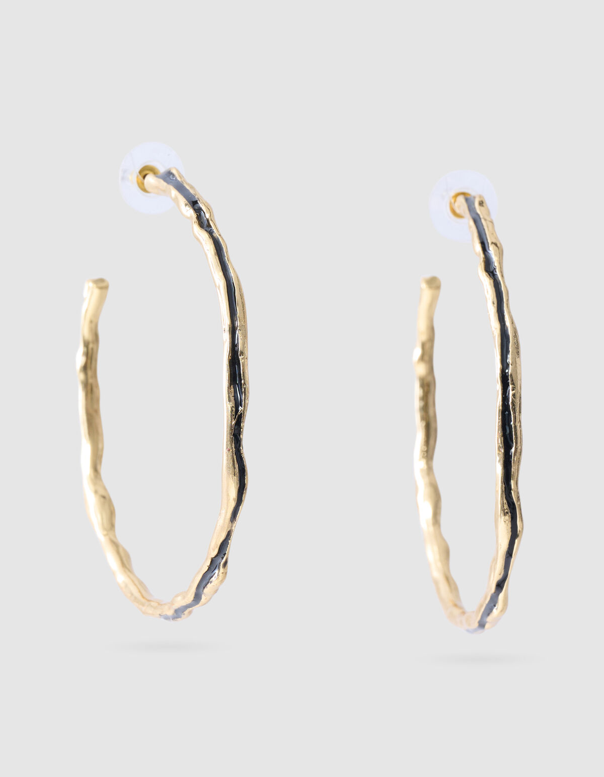 Hammered Hoop Oorbellen Goud SHOEBY ACCESSOIRES