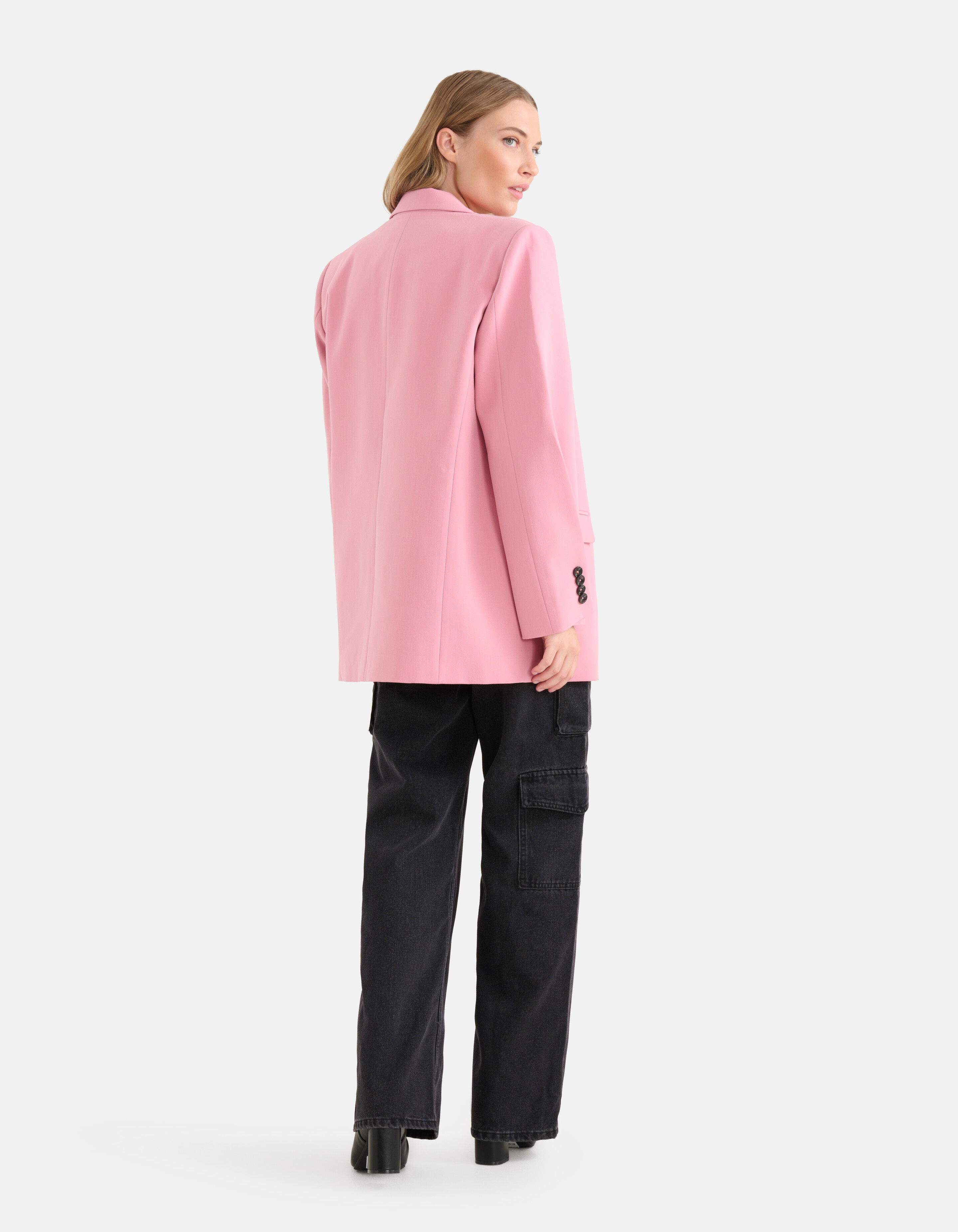 Oversized Deconstructed Blazer Roze SHOEBY WOMEN