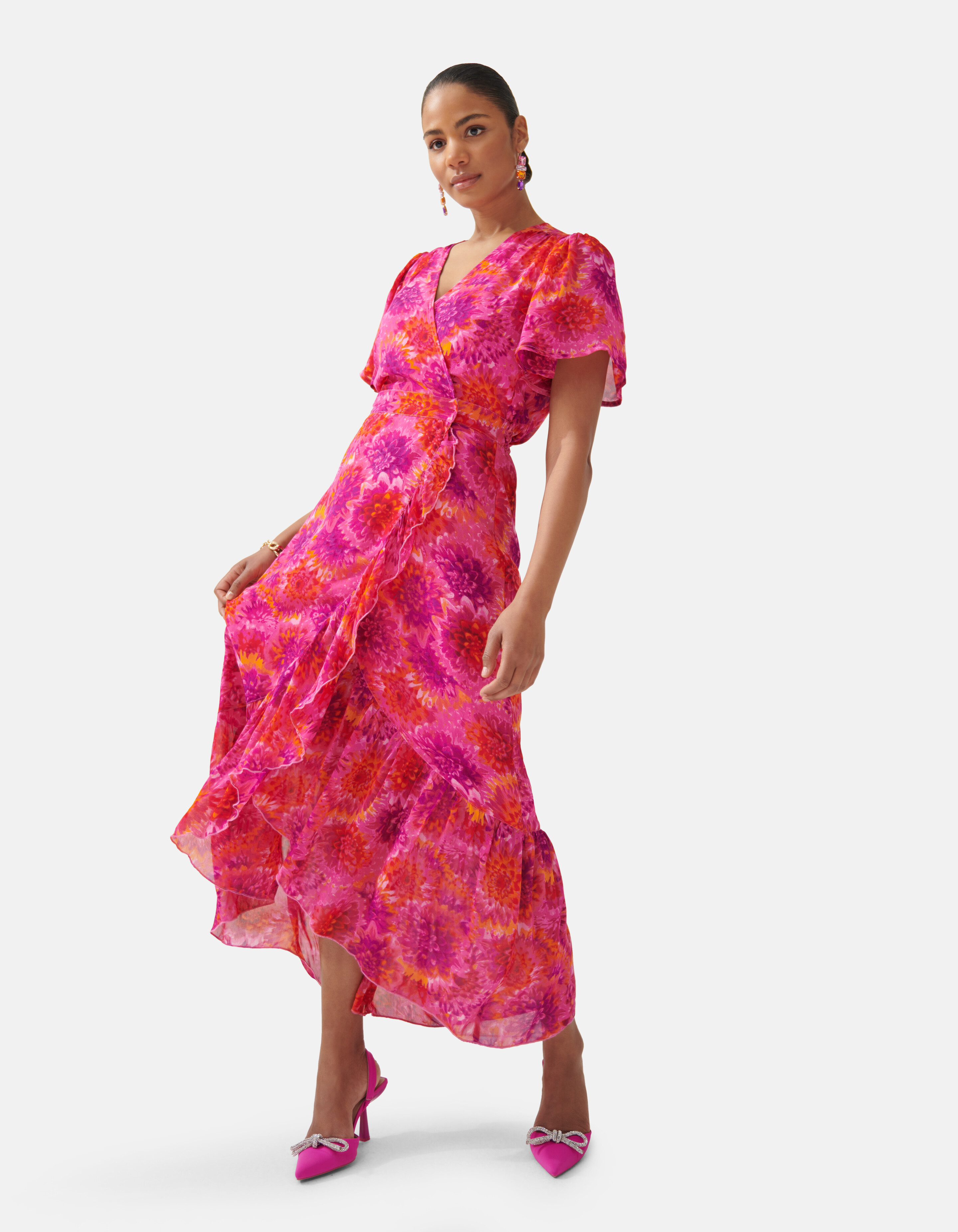 Printed Jurk Roze SHOEBY WOMEN