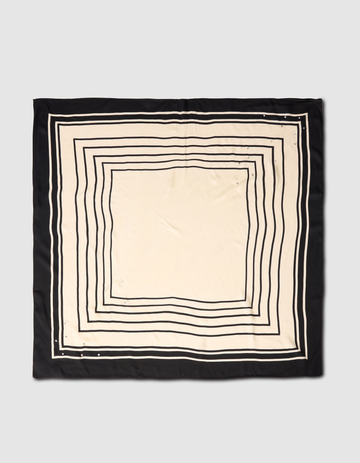 Graphic Strass Sjaal Zwart/Wit SHOEBY ACCESSOIRES