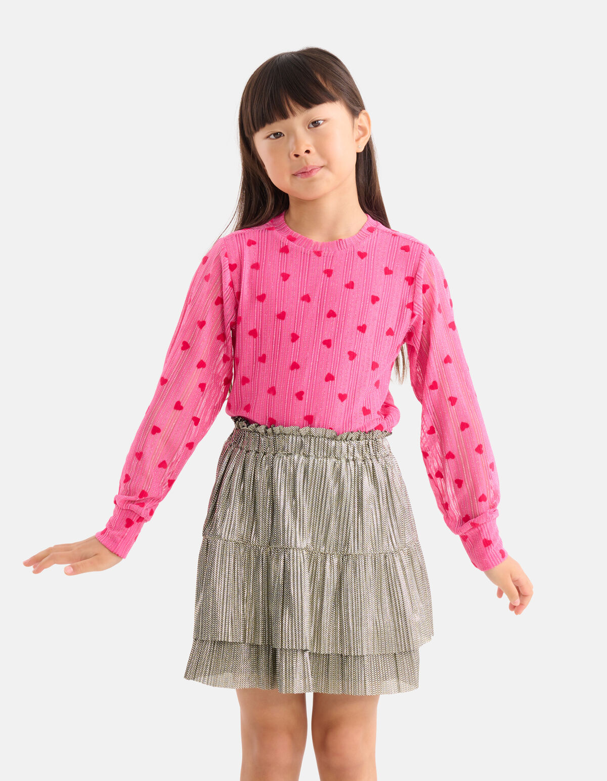 Metallic Rok Zilver SHOEBY GIRLS