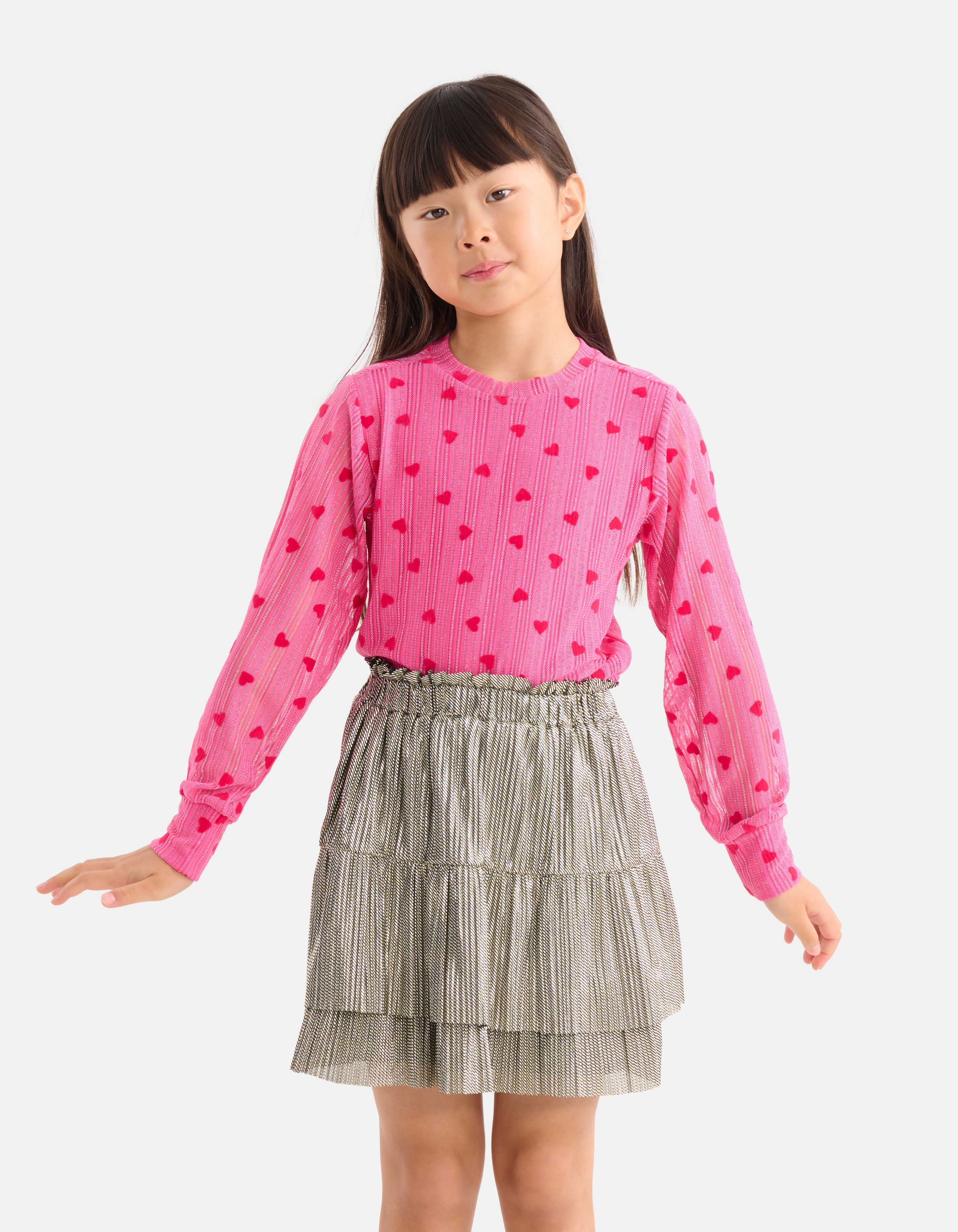 Metallic Rok Zilver SHOEBY GIRLS