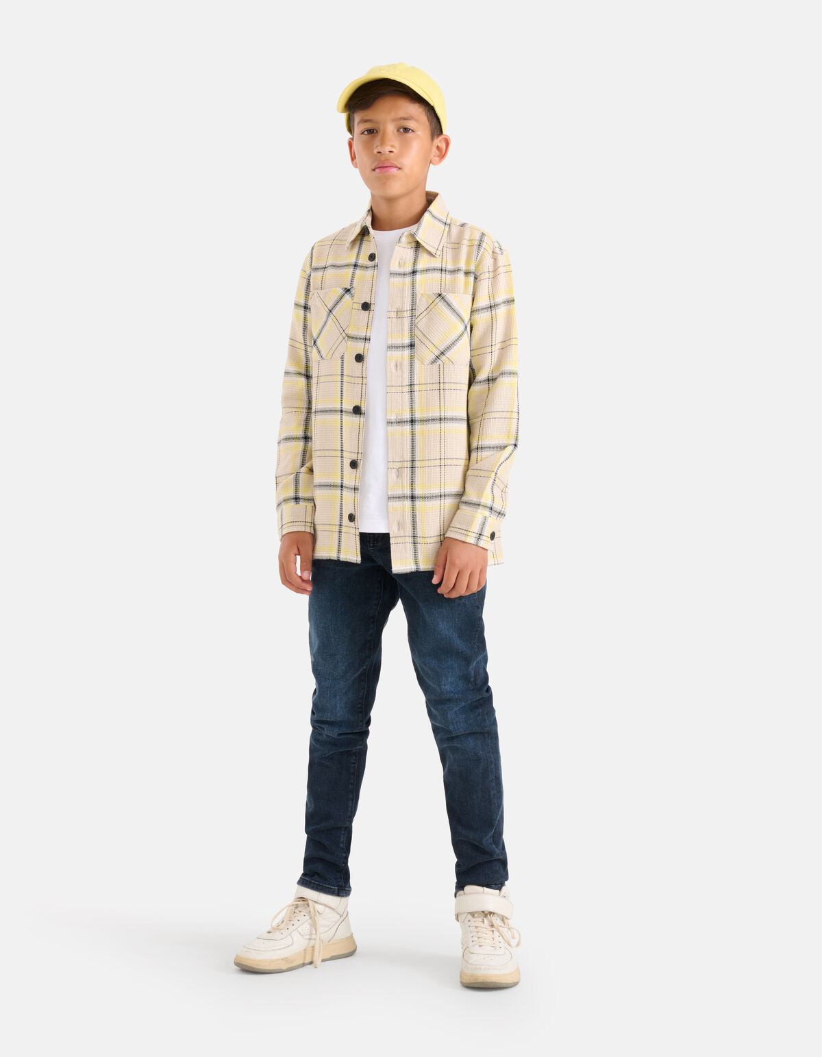Ruiten Overhemd Geel SHOEBY BOYS