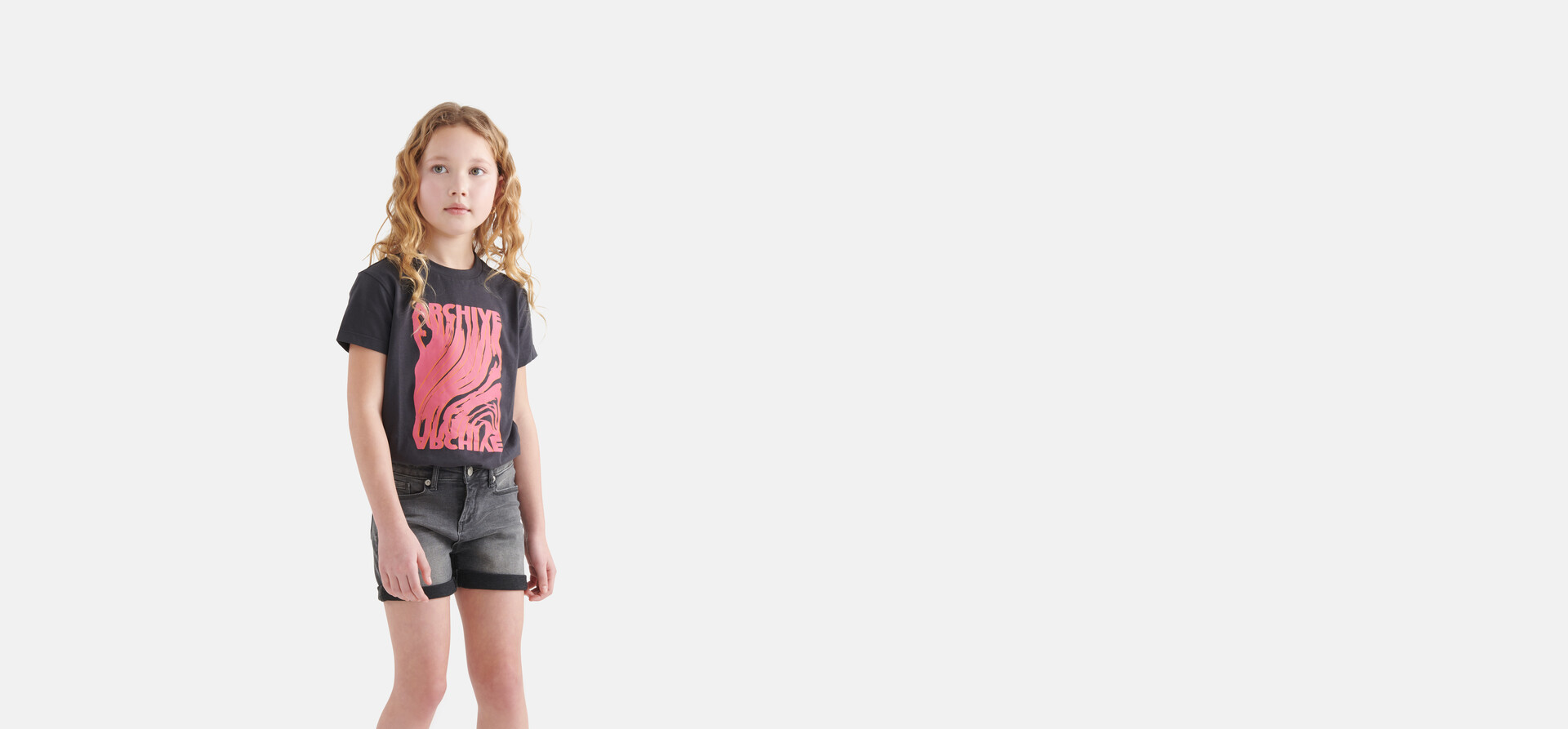 Artwork T-shirt Donkergrijs SHOEBY GIRLS