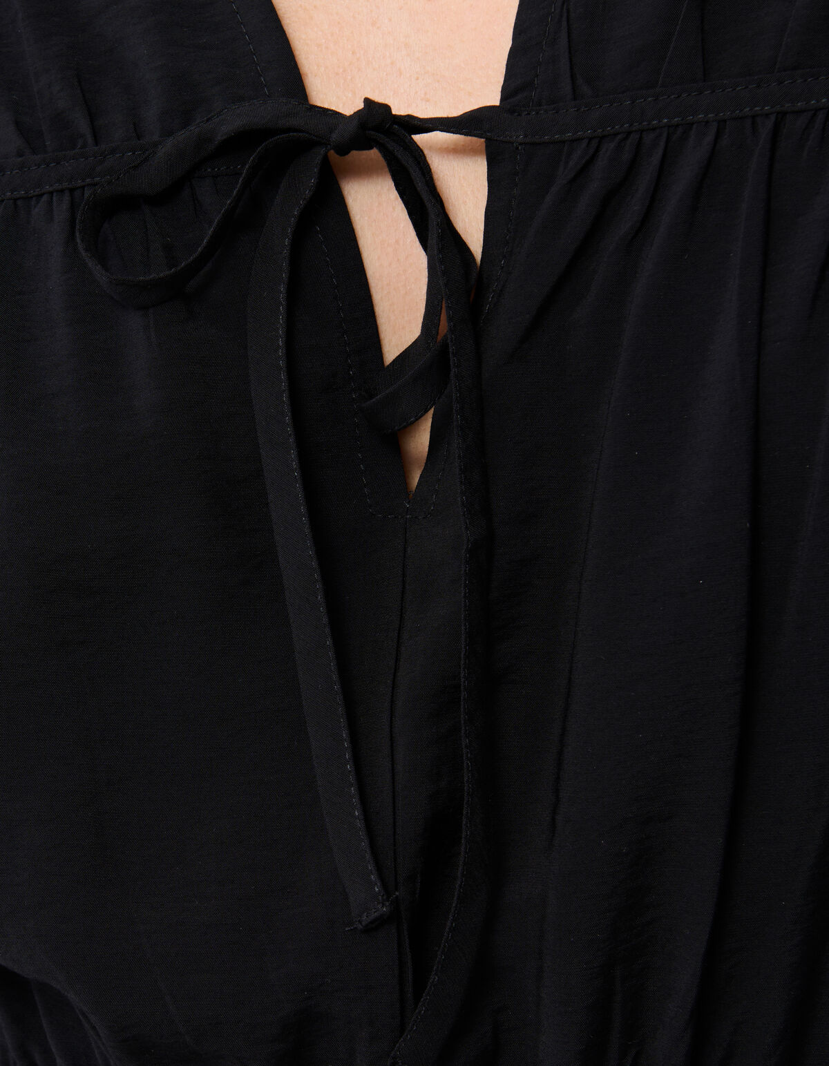 Puff Bow Mini Jurk Zwart SHOEBY WOMEN