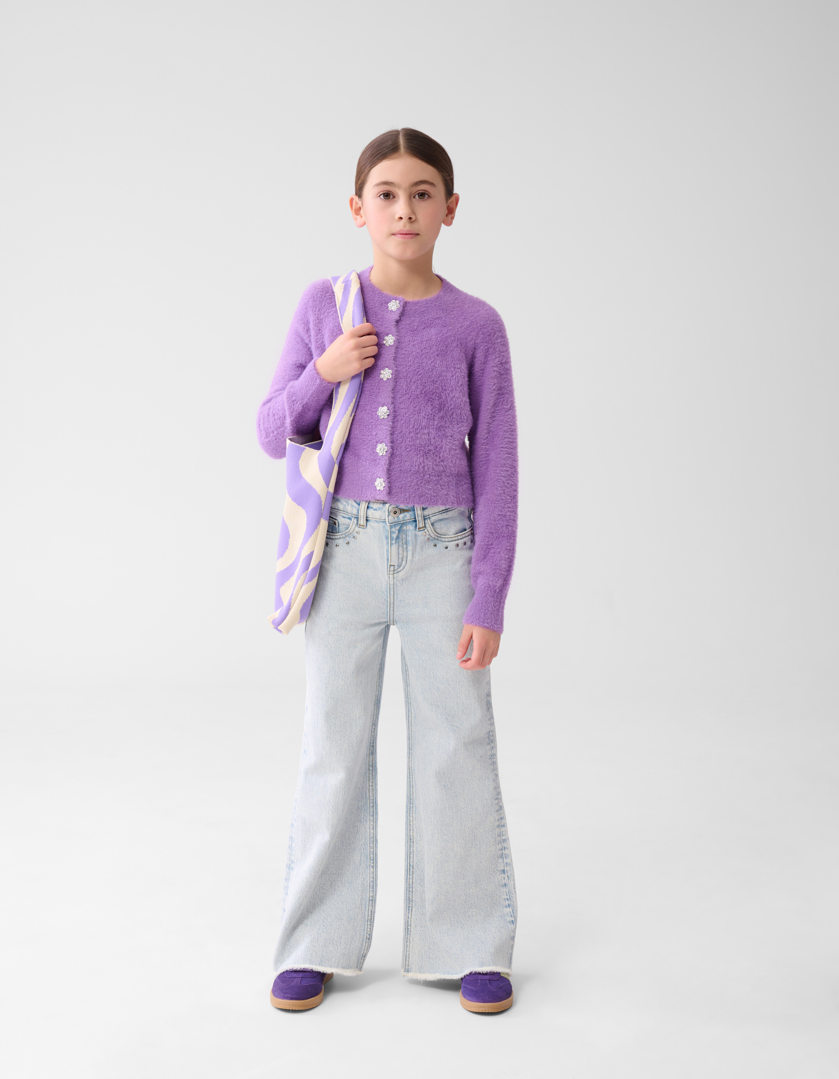 Harig Vest Paars SHOEBY GIRLS