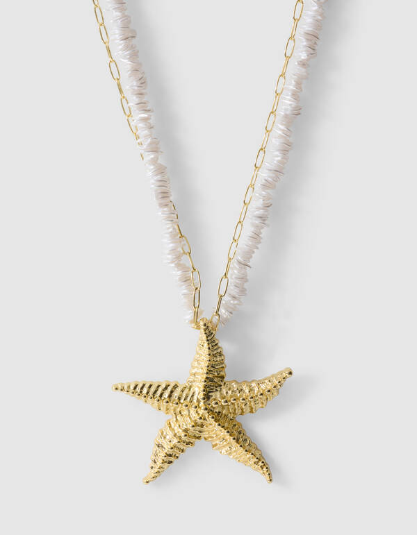 Seastar Ketting Gebroken Wit SHOEBY ACCESSOIRES