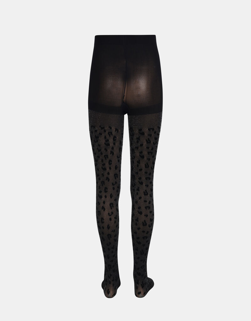 Flock Leopard Glitter Panty