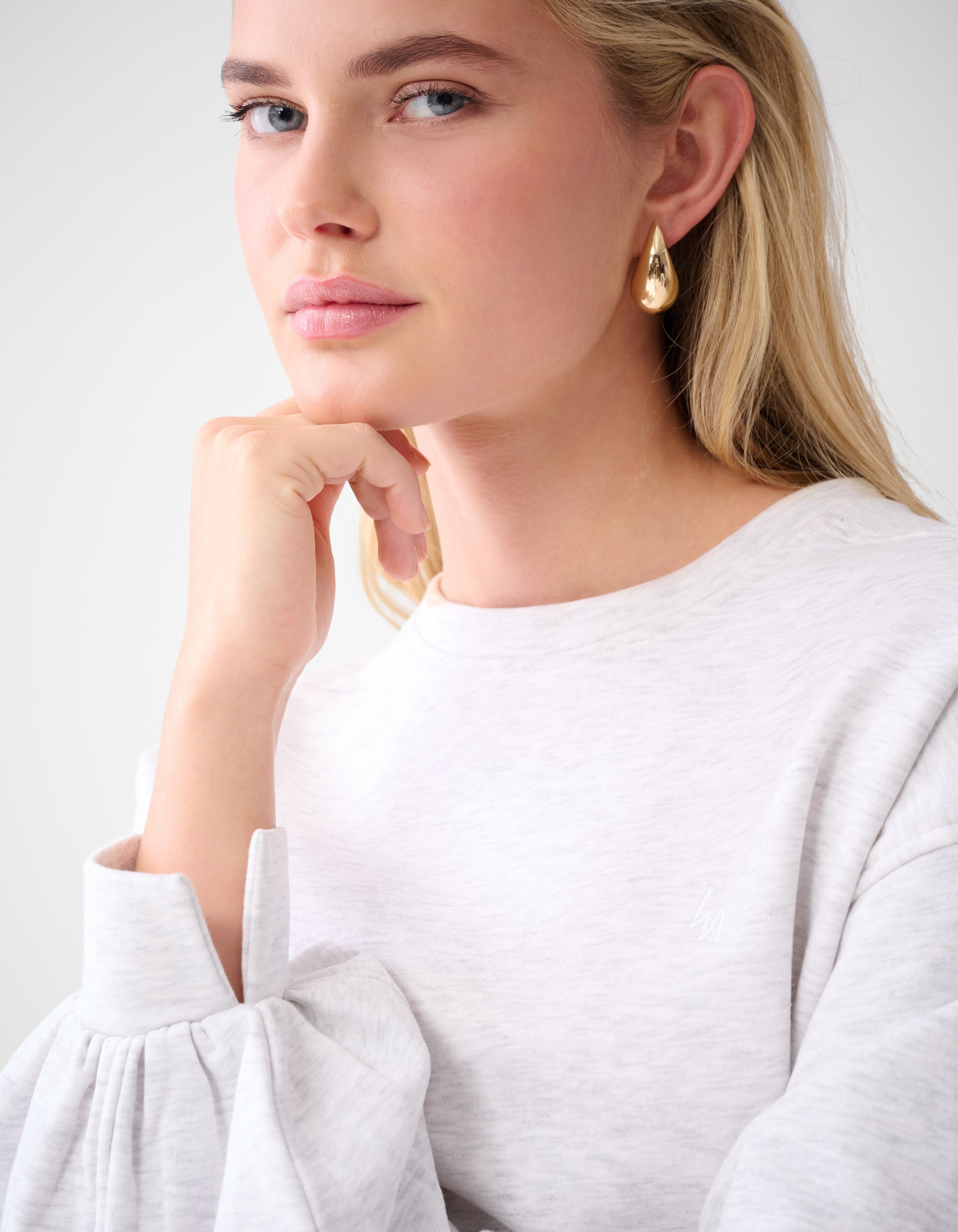 Poff Sleeve Sweater Grijs By Lonneke SHOEBY WOMEN