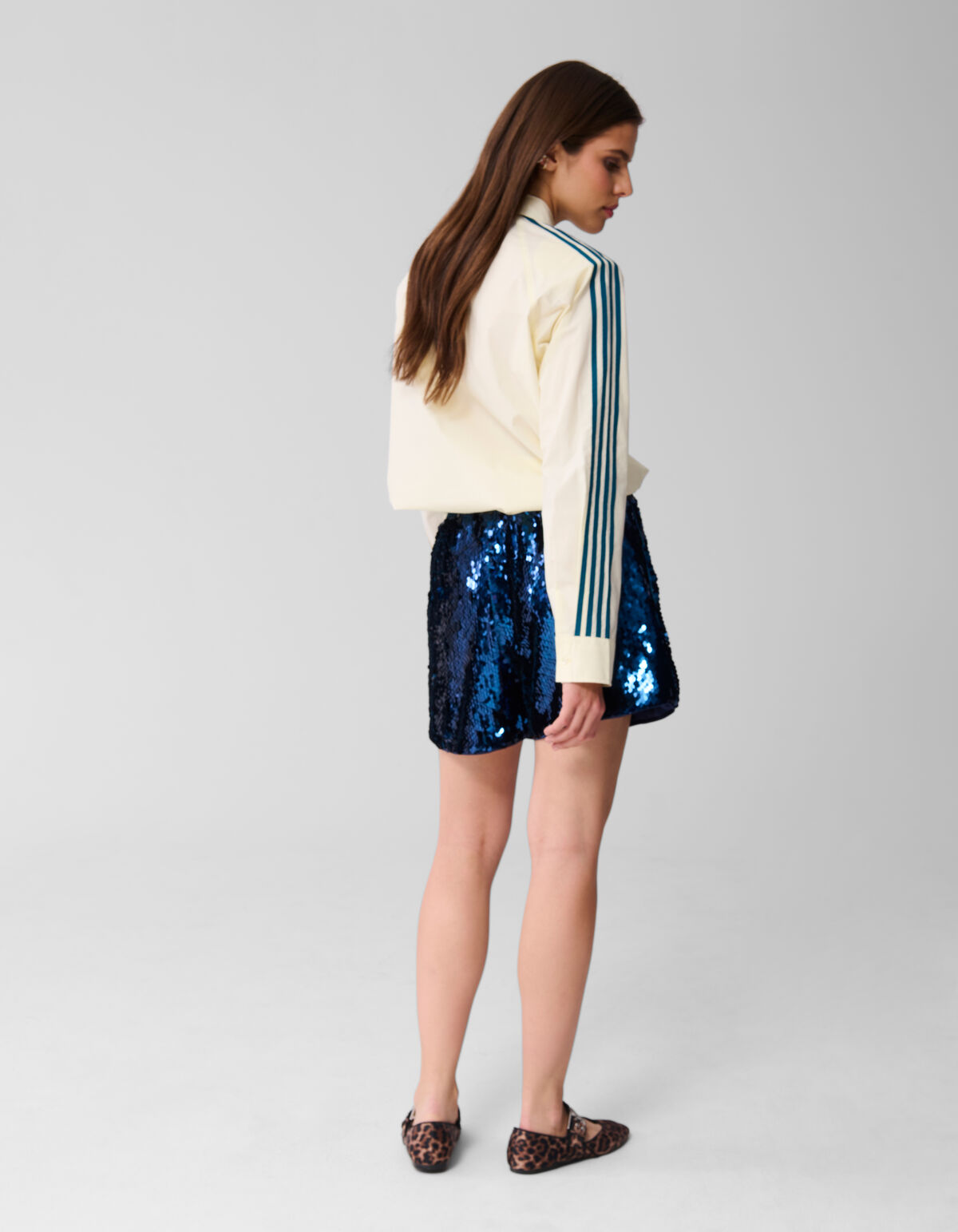 Sequin Short Blauw SHOEBY WOMEN