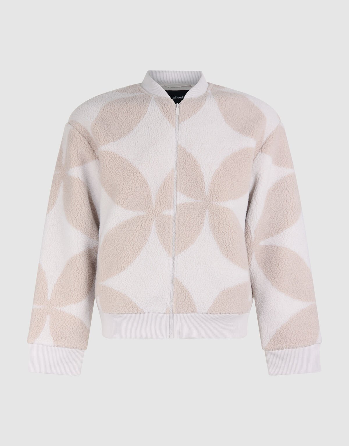 Teddy Logo Bomber Jas Gebroken Wit SHOEBY MEN