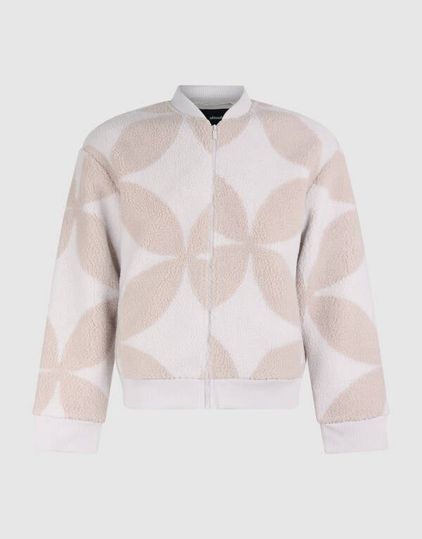 Teddy Logo Bomber Jas Gebroken Wit SHOEBY MEN
