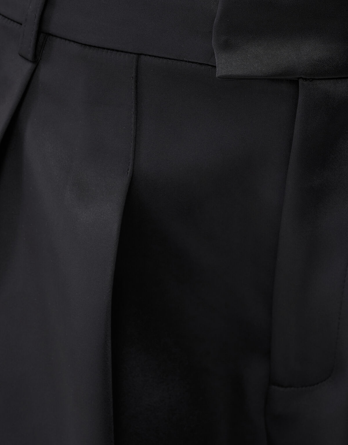 Heavy Satijnen Barrel Fit Broek Zwart SHOEBY WOMEN