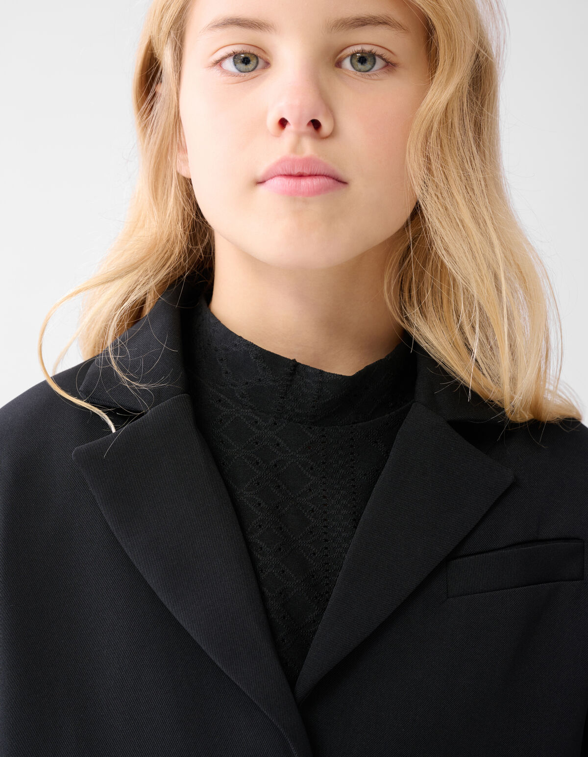 Cropped Blazer Zwart SHOEBY GIRLS