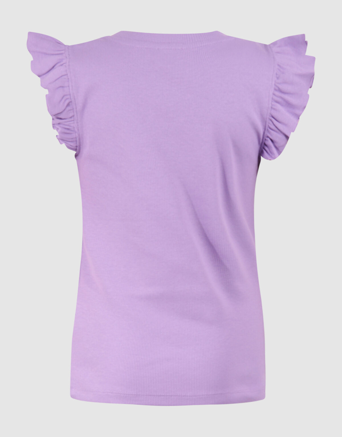 Ruffle Rib Top Lichtpaars SHOEBY GIRLS