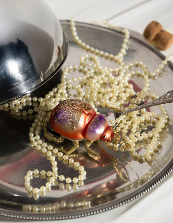 Kever Kerstbal Oranje By Fred SHOEBY ACCESSOIRES