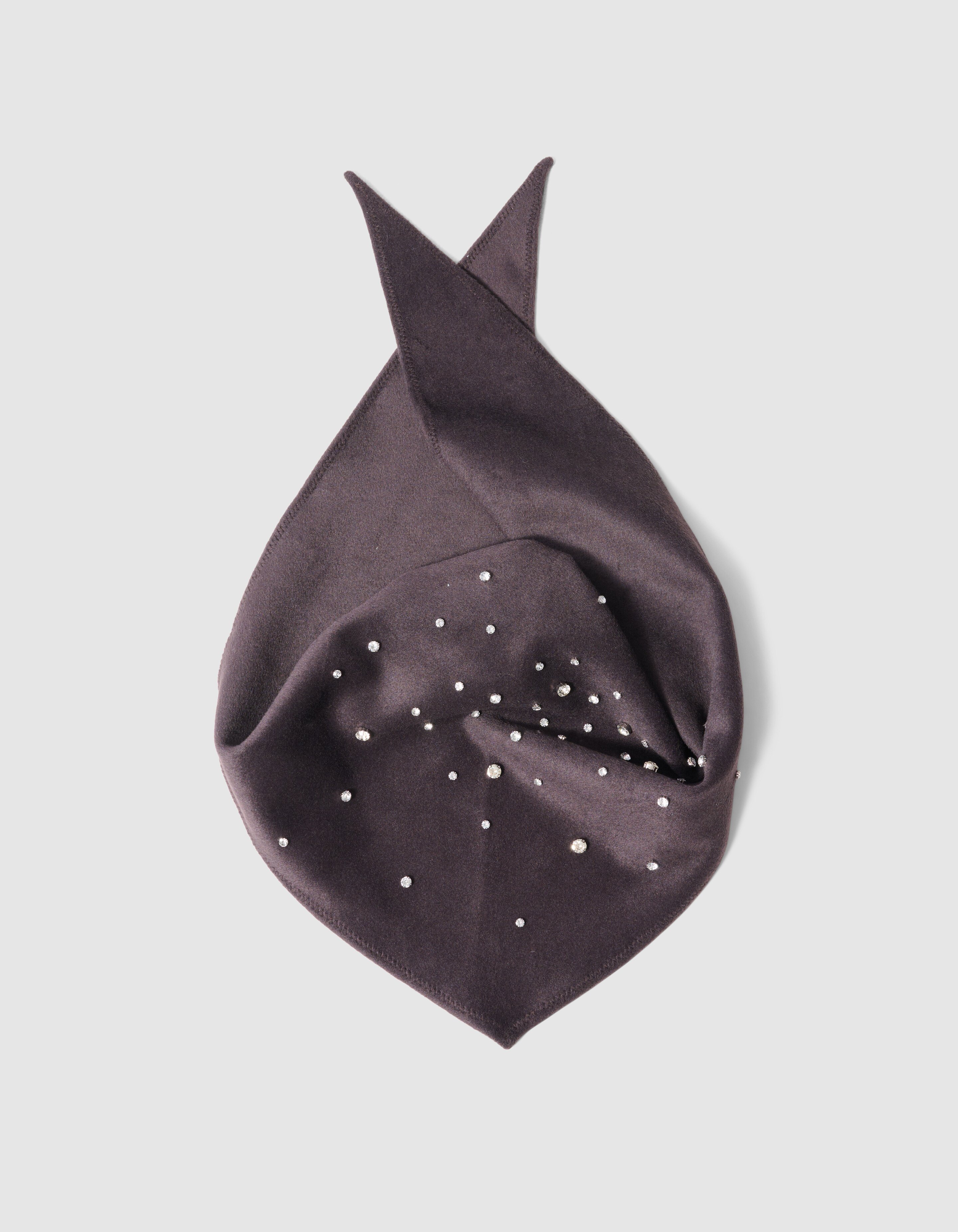 Strass Triangle Sjaal Donkerbruin SHOEBY ACCESSOIRES