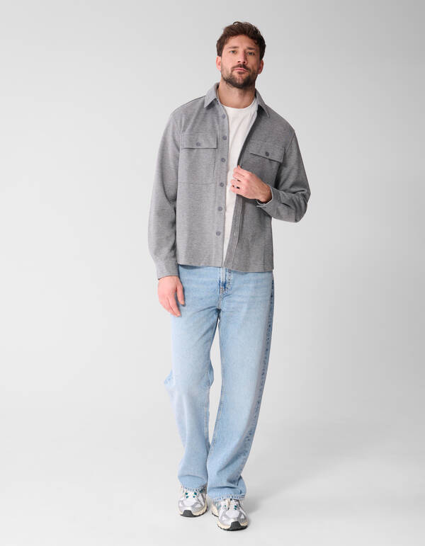 Soft Overshirt Lichtgrijs SHOEBY MEN