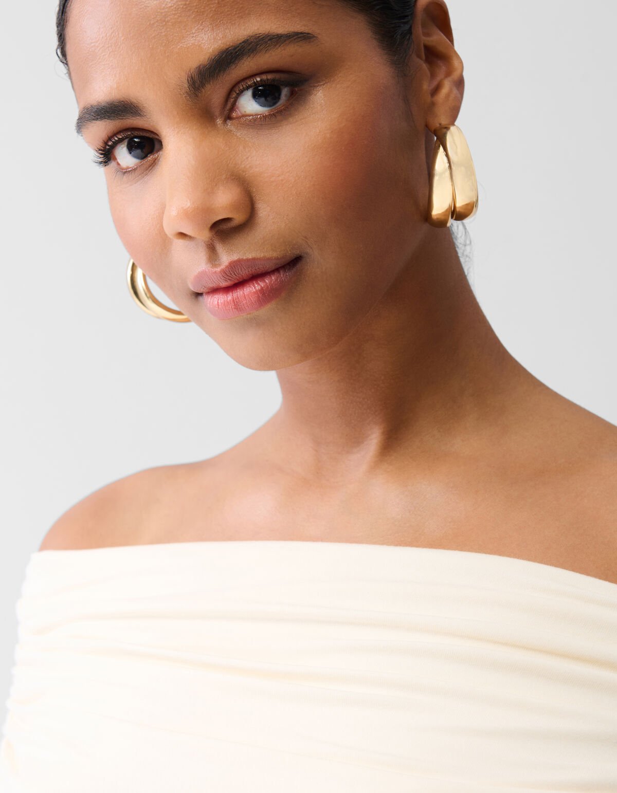Off-shoulder Top Gebroken Wit By Fred SHOEBY WOMEN
