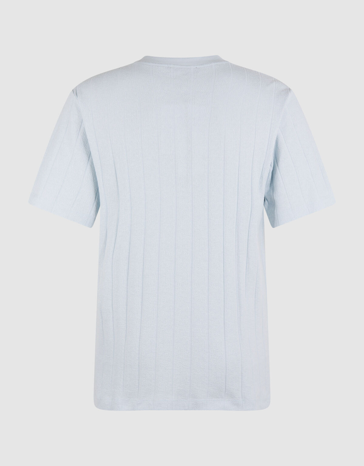 Structuur Stripe Artwork T-shirt Lichtblauw SHOEBY MEN