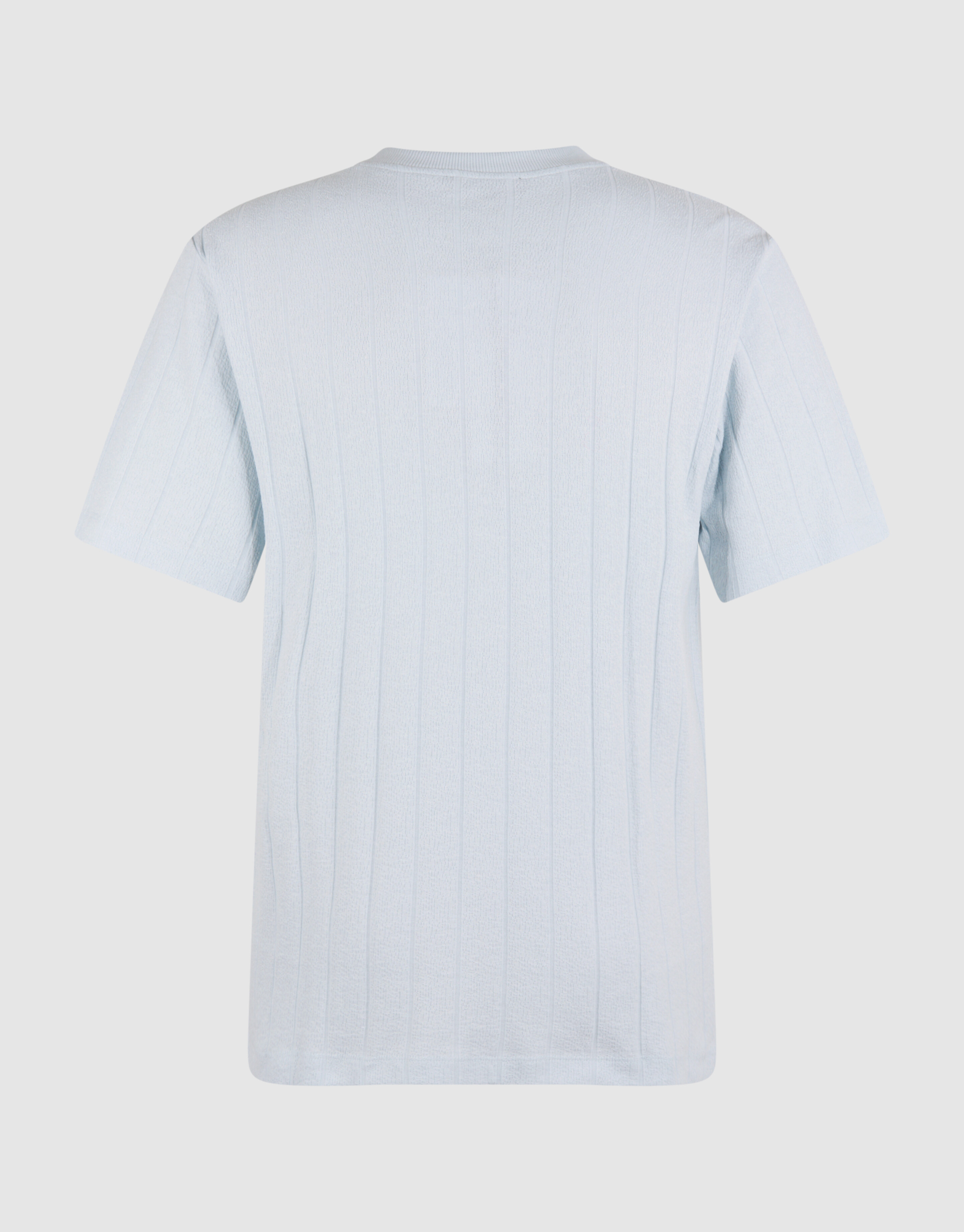 Structuur Stripe Artwork T-shirt Lichtblauw SHOEBY MEN