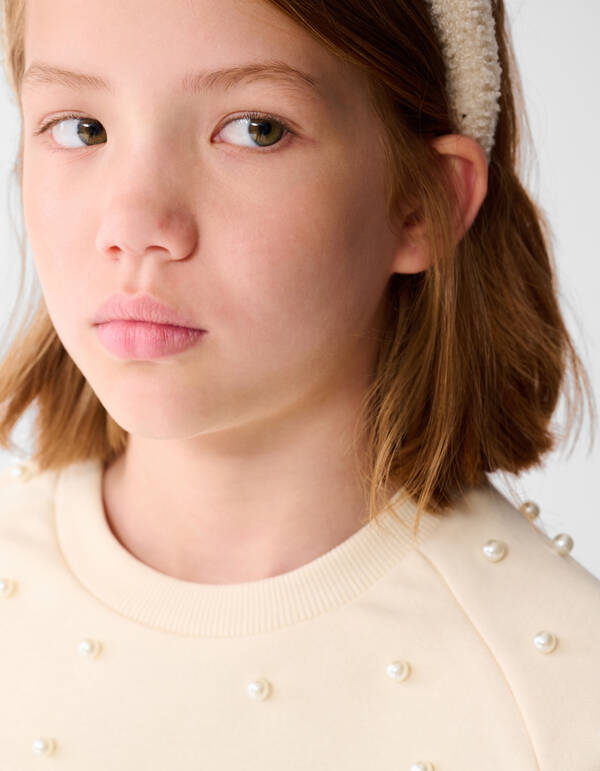 Parel Sweater Gebroken Wit SHOEBY GIRLS