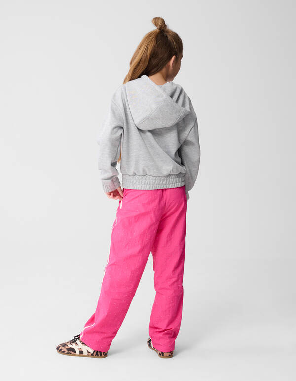 Strass Sporty Wide Leg Fit Broek Roze SHOEBY GIRLS