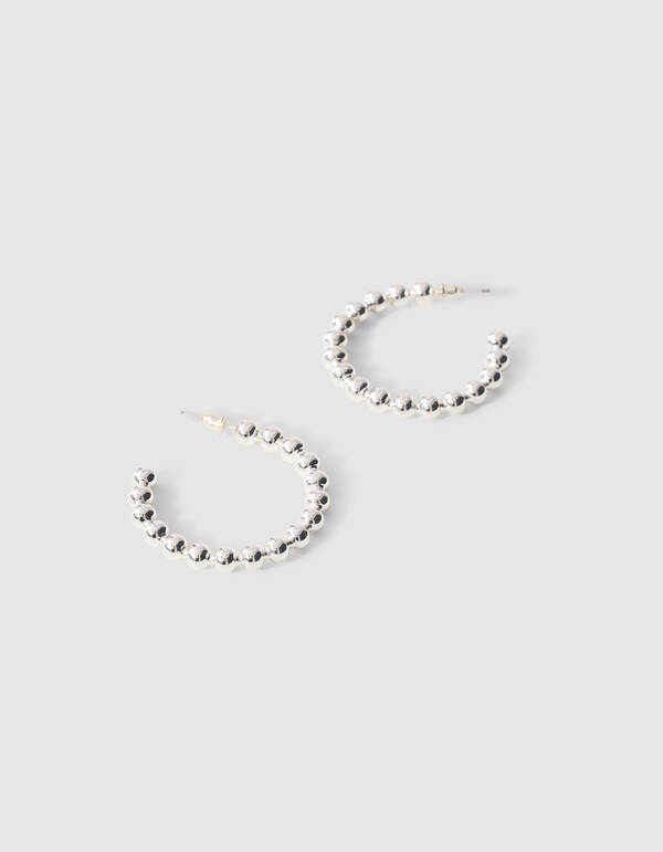 Small Bubble Hoop Oorbellen Zilver SHOEBY ACCESSOIRES