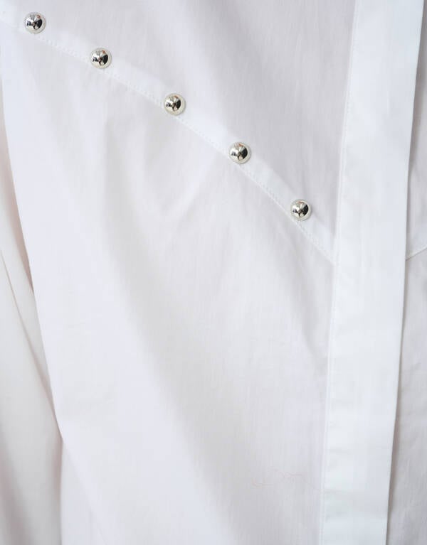 Studs Poplin Blouse Wit SHOEBY WOMEN