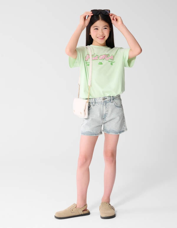 Strass Short Grijs SHOEBY GIRLS