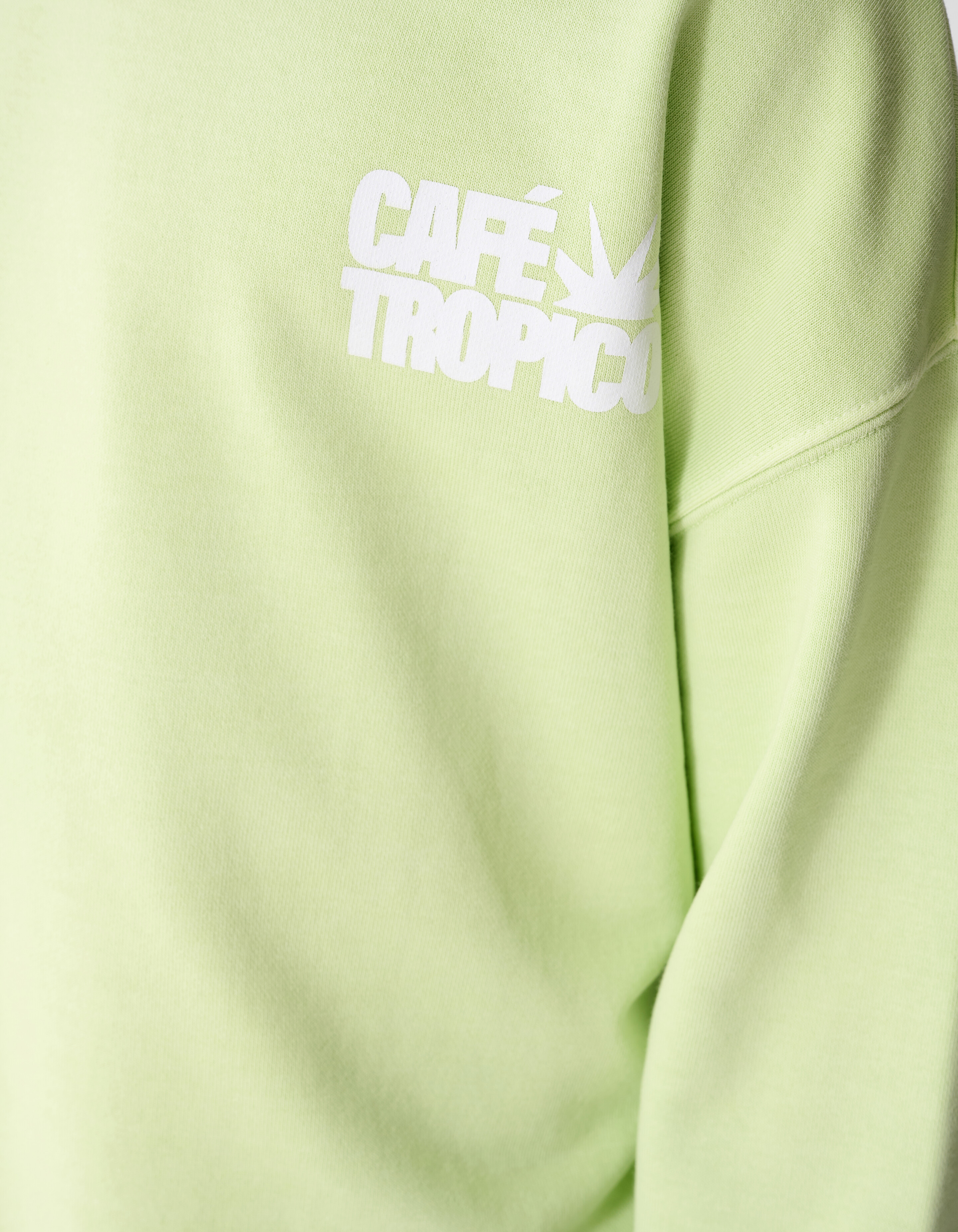 Caf&eacute; Tropico Artwork Sweater Lichtgroen SHOEBY BOYS