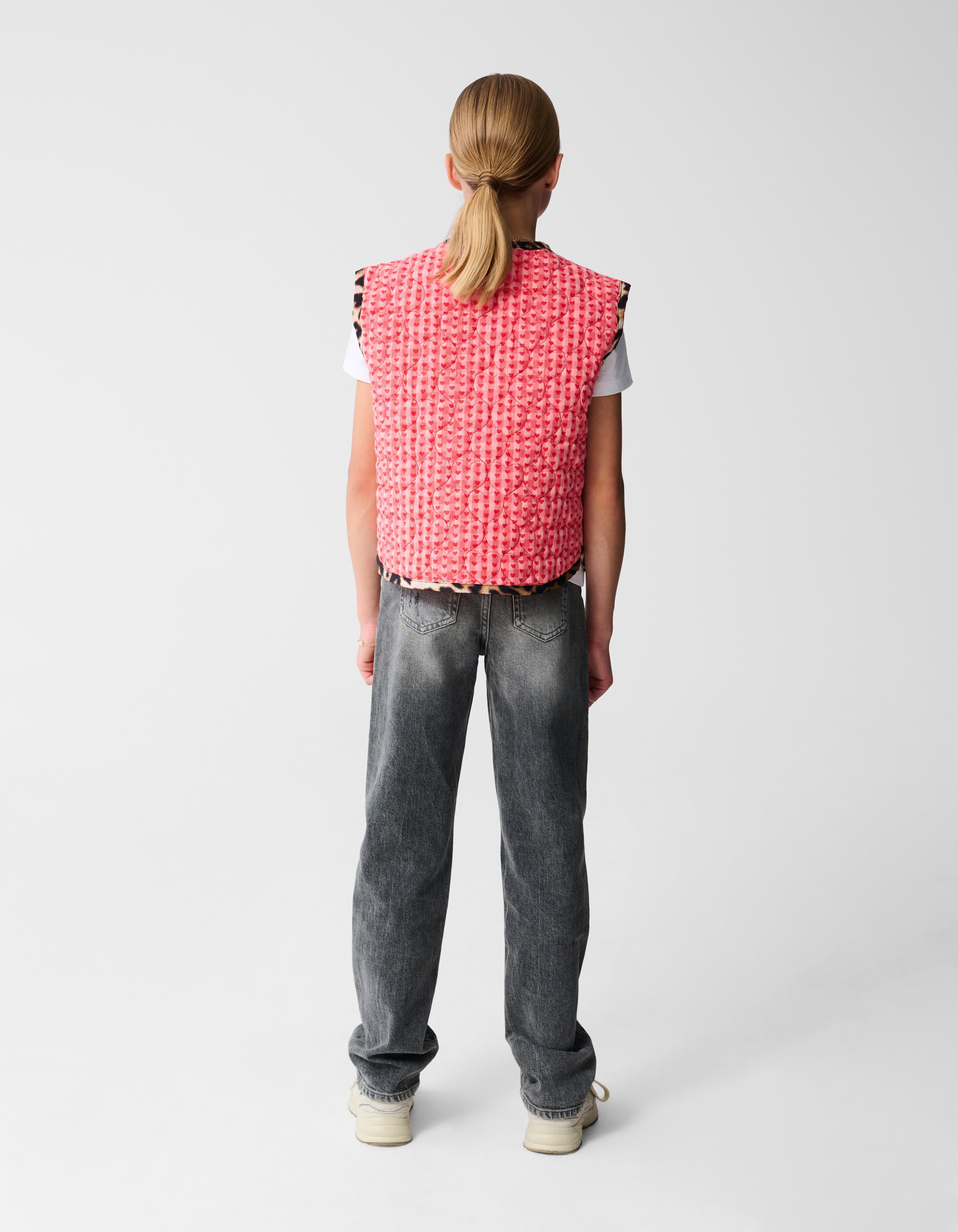Quilted Heart Gilet Roze SHOEBY GIRLS