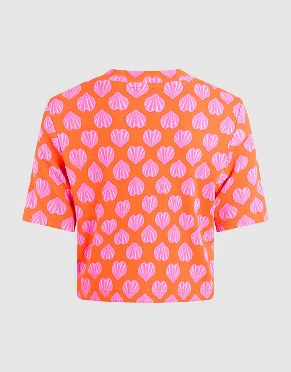 Schelpen Crop Top Oranje SHOEBY GIRLS
