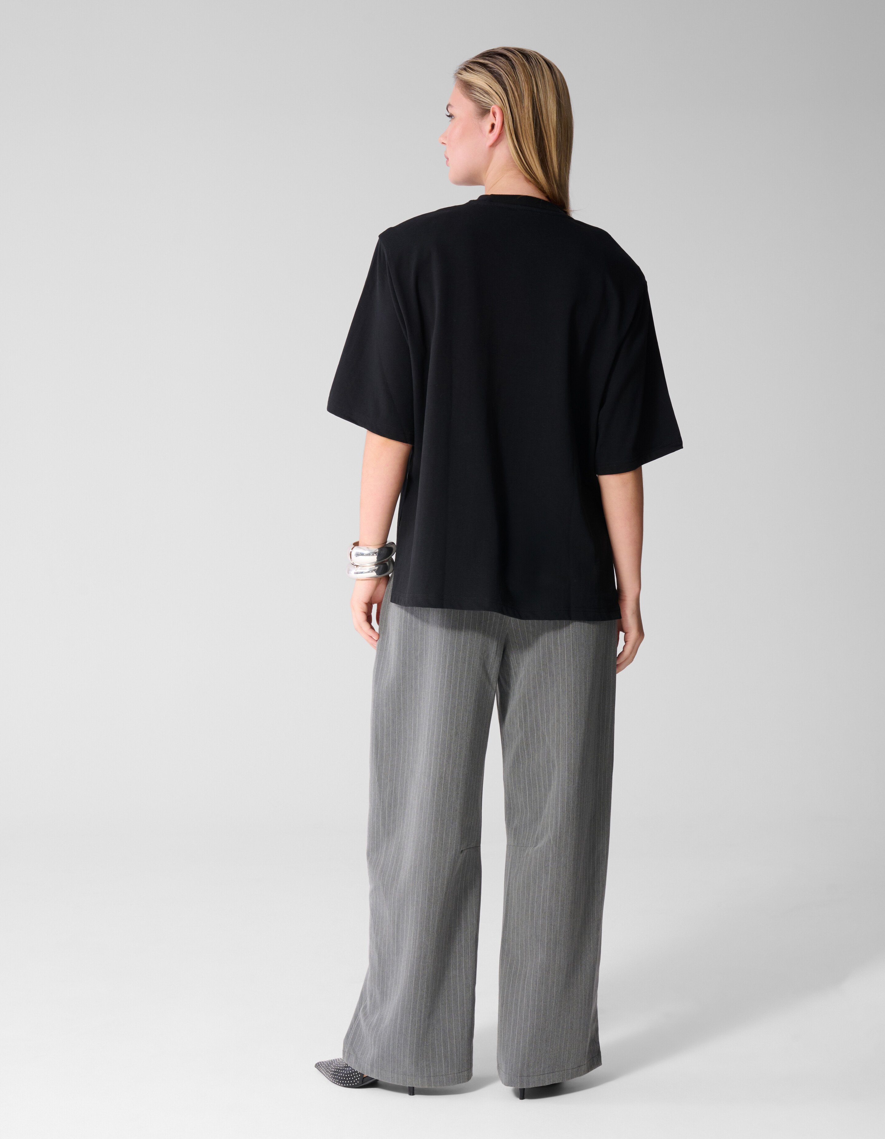 Split T-shirt Zwart SHOEBY WOMEN