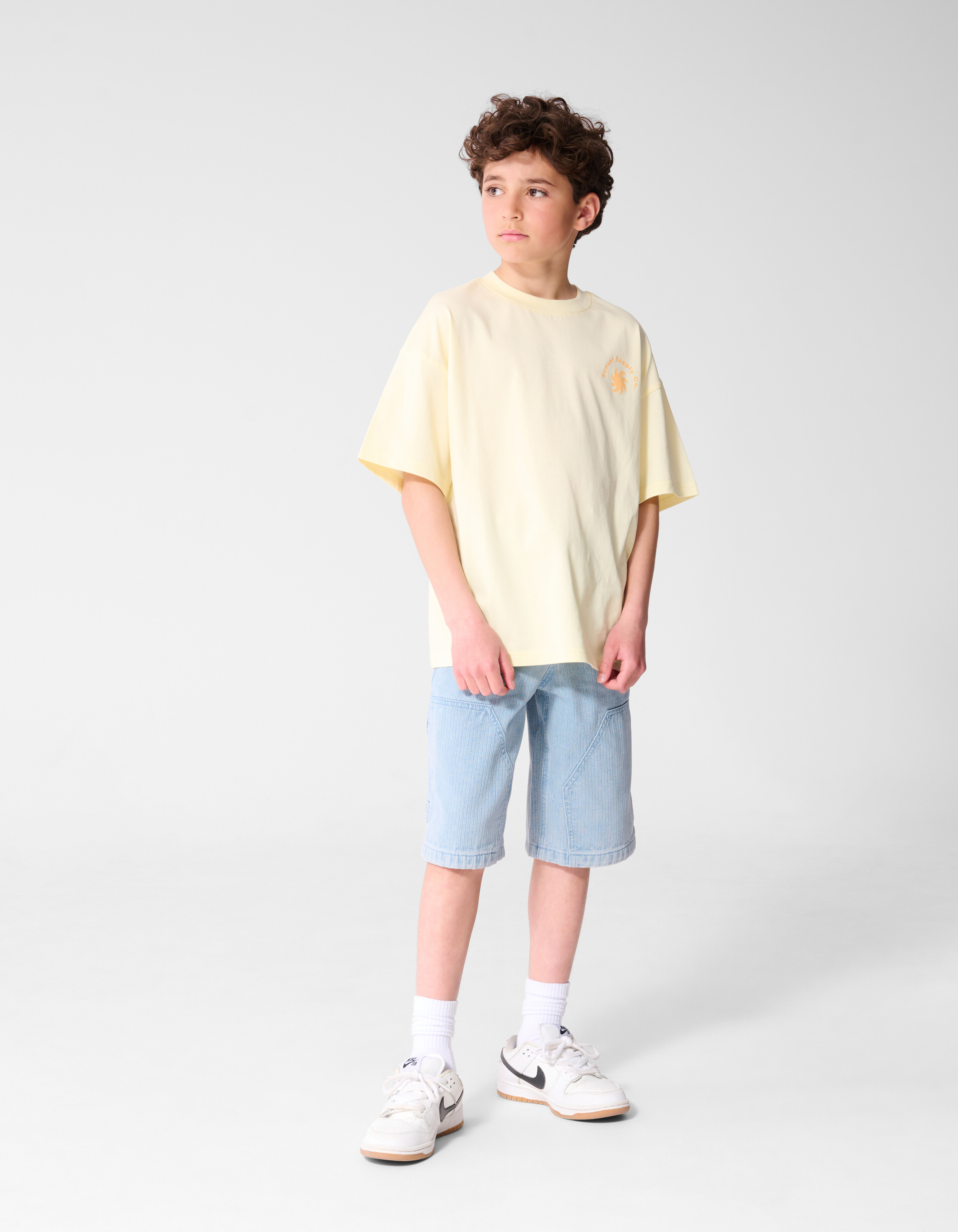 Sunset Artwork T-shirt Lichtgeel SHOEBY BOYS
