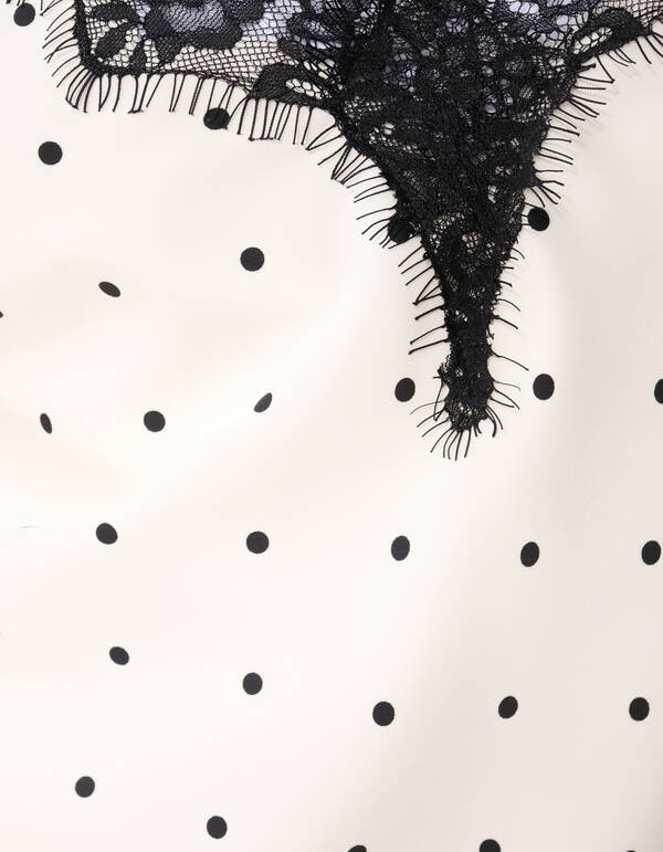 Polkadot Top Gebroken Wit By Monica SHOEBY WOMEN
