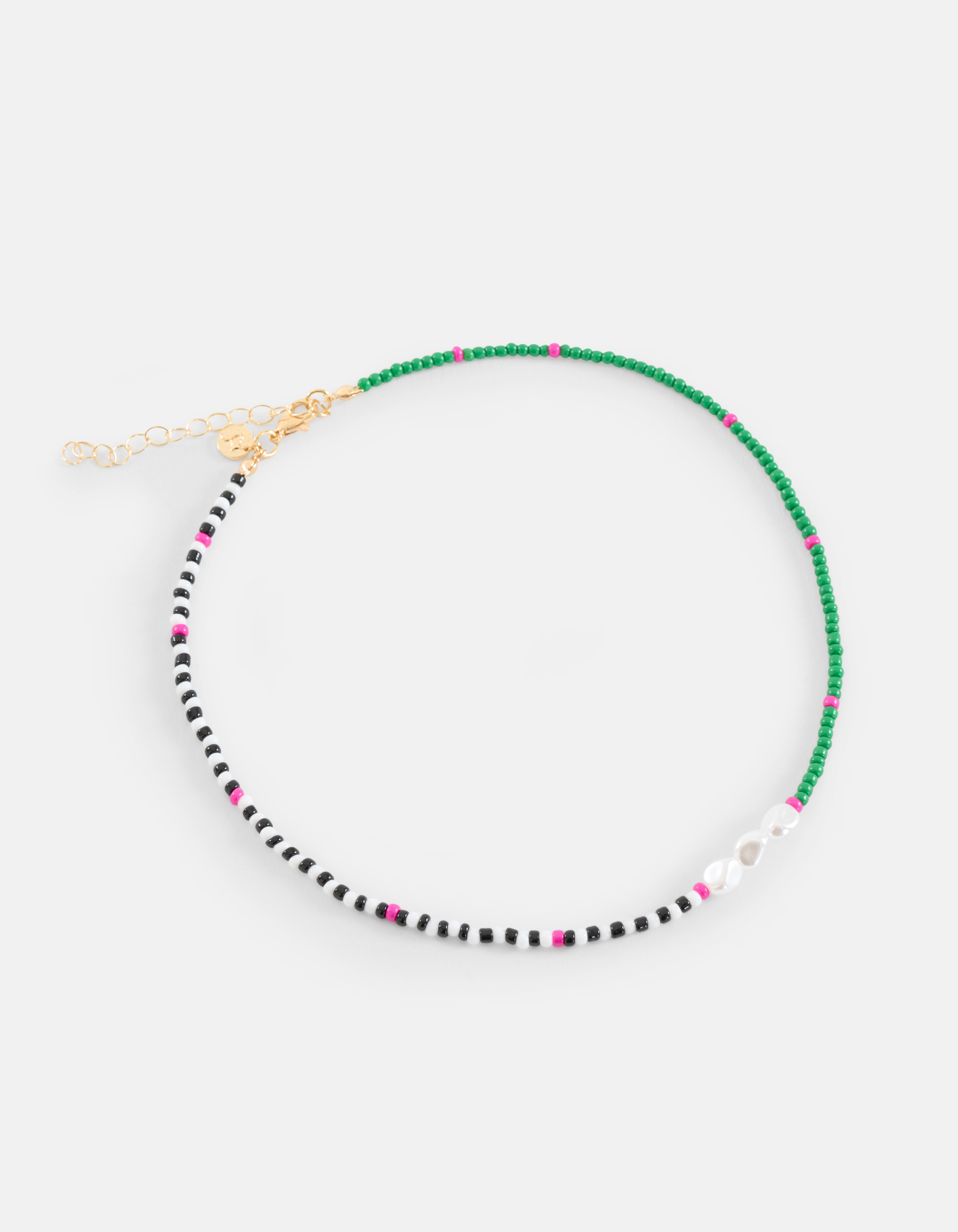 Beaded Ketting Groen SHOEBY ACCESSOIRES