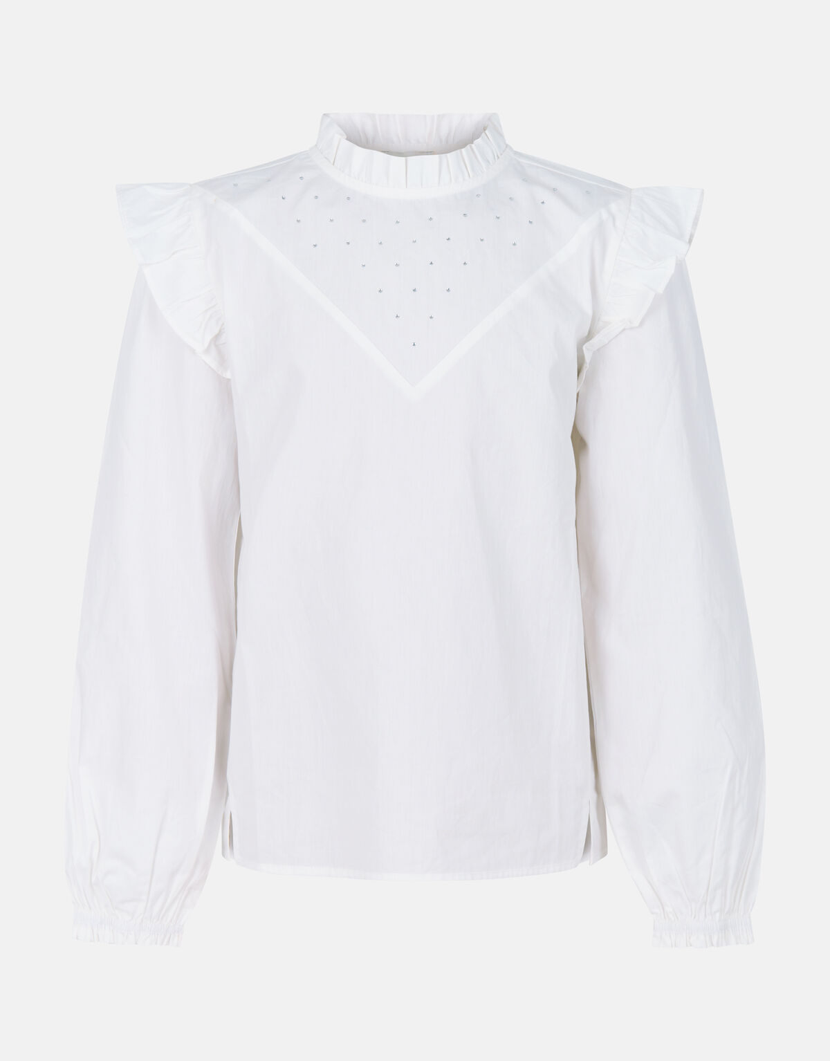 Strass Blouse Wit SHOEBY GIRLS